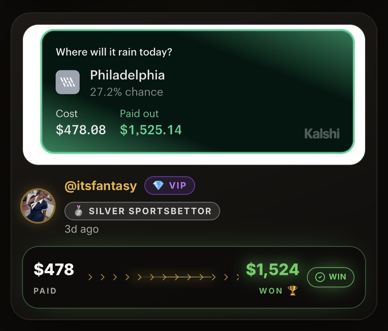Winning community slip 4